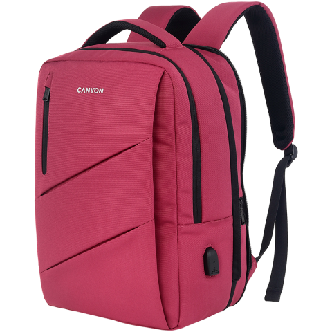 CANYON backpack BPE-5 Urban USB 15.6'' Red [1]