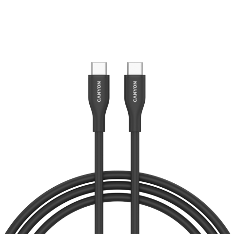 Laptop/Tablete/Telefoane - CANYON cable CC60SC10 C-C 60W 1m Silicon Black