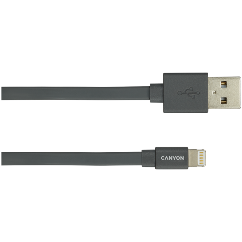 CANYON cable MFI-2 Lightning 12W 1m Dark Grey [1]