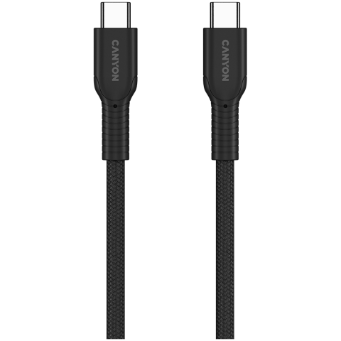 CANYON cable OnWire 60CL C-C 60W COLOR Braided 1m Black [2]