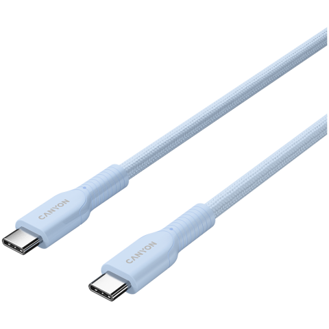 CANYON cable OnWire 60CL C-C 60W COLOR Braided 1m Light Blue [1]