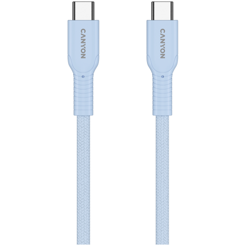 CANYON cable OnWire 60CL C-C 60W COLOR Braided 1m Light Blue [2]