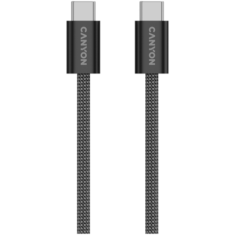 Laptop/Tablete/Telefoane - CANYON cable OnWire 60MG C-C 60W Magnet Braided 1m Black