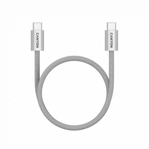 CANYON cable OnWire 60MG C-C 60W Magnet Braided 1m Light Grey [3]