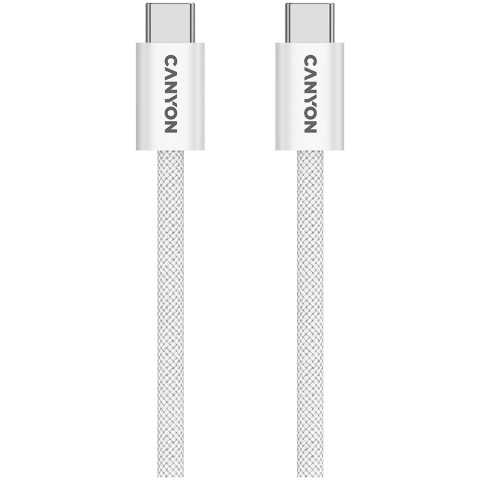 Laptop/Tablete/Telefoane - CANYON cable OnWire 60MG C-C 60W Magnet Braided 1m White
