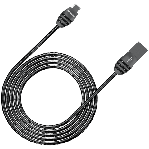 Laptop/Tablete/Telefoane - CANYON cable UC-5 USB-C 10W 1m Dark Grey
