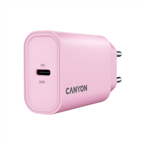Laptop/Tablete/Telefoane - CANYON charger OnCharge 30CL Max Power 30W 1xPD EU Pink
