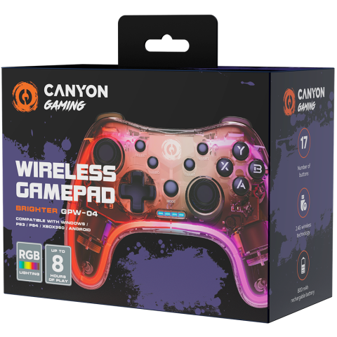 CANYON gamepad Brighter GPW-04 Dongle Wireless Crystal [4]
