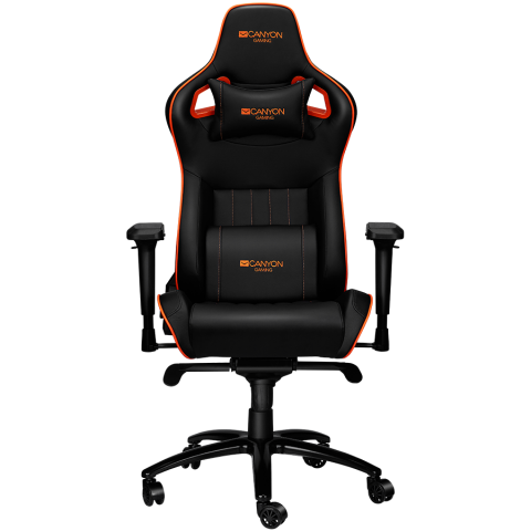 Jocuri si multimedia - CANYON gaming chair Corax GС-5 Black Orange