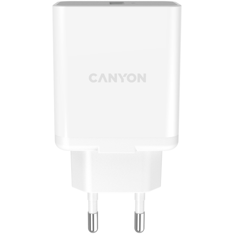Laptop/Tablete/Telefoane - CANYON H-36-01, QC3.0 36W WALL Charger with 1-USB A Input: 100V-240V, Output: USB-A:QC3.0 36W (5V3A/9V3.0A/12V3.0A), Eu plug , Over- Voltage , over-heated, over-current and short circuit protection Co