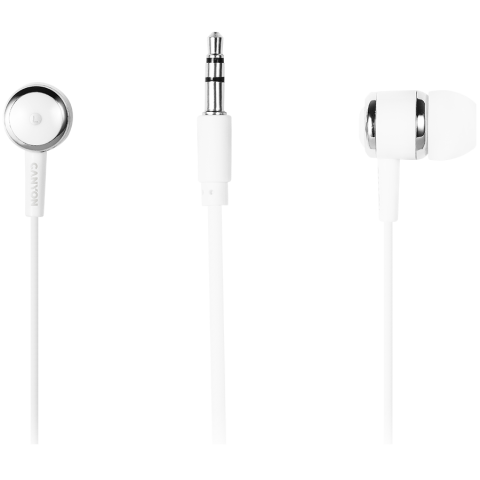 CANYON headphones EPM-01 Mic 1.2m White [1]