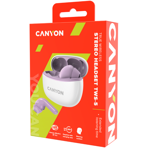 CANYON headset TWS-5 Purple [4]