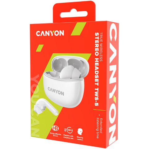CANYON headset TWS-5 White [4]
