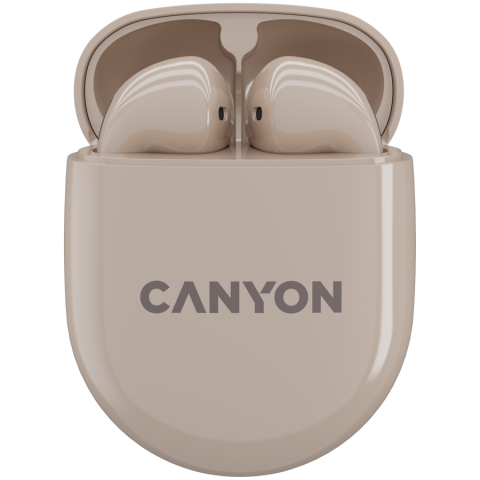 Laptop/Tablete/Telefoane - CANYON headset TWS-6 Beige