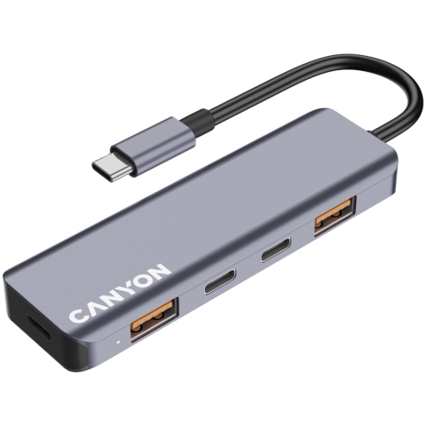 CANYON hub DS-18 5in1 USB-C Grey [3]