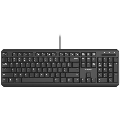 PC/Software/Periferice - CANYON keyboard HKB-20 EN Velvet Wired Black