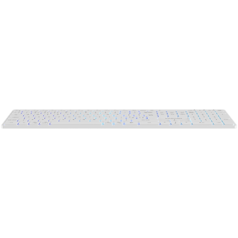 CANYON keyboard HKB-W11 UK/US RGB Dual Mode Wireless White [2]
