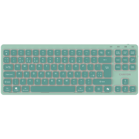 Periferice - CANYON Keyboard OnType 10 Low Profile EN Wired Grey