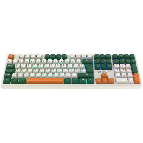 CANYON keyboard Shadder GKW-11 Mech RGB UK/US Wireless White [1]
