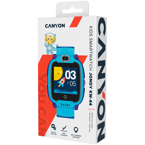 CANYON kids watch Jondy KW-44 4G Camera GPS Music Blue [3]