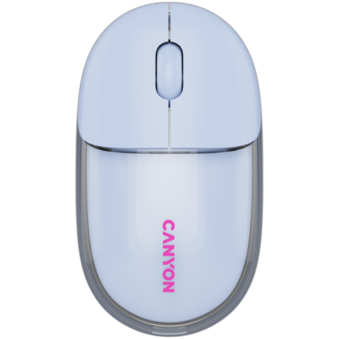 Periferice - CANYON mouse OnClick 24 BT/ Wireless Transparent/Blue