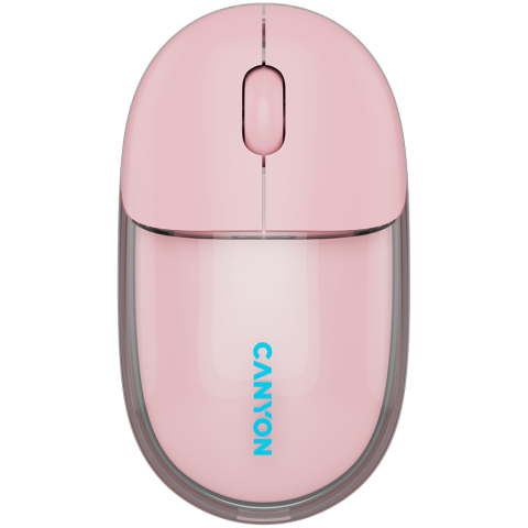 Periferice - CANYON mouse OnClick 24 BT/ Wireless Transparent/Pink