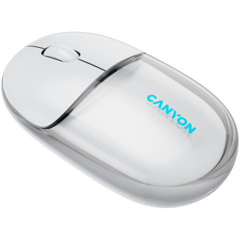 CANYON mouse OnClick 24 BT/ Wireless Transparent/White [2]