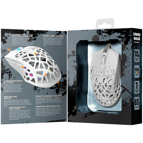 CANYON mouse Puncher GM-20 RGB 7buttons Wired White [6]