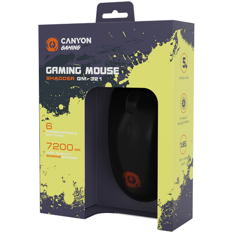 CANYON mouse Shadder GM-321 RGB 6buttons Wired Black [5]
