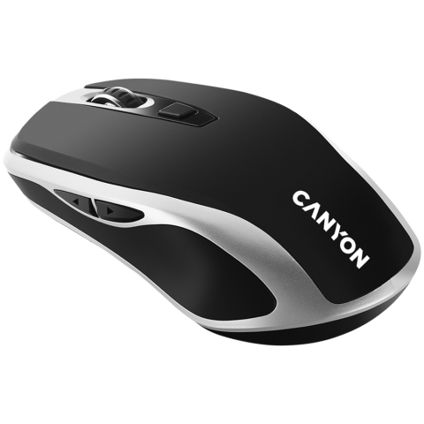 CANYON MW-19, 2.4GHz Wireless Rechargeable Mouse with Pixart sensor, 6keys, Silent switch for right/left keys,Add NTCDPI: 800/1200/1600, Max. usage 50 hours for one time full charged, 300mAh Li-poly b [1]