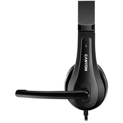 CANYON PC headset HSC-1 PC Mic Flat 2m Black [3]