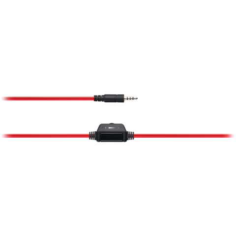 CANYON PC headset HSC-1 PC Mic Flat 2m Black Red [4]