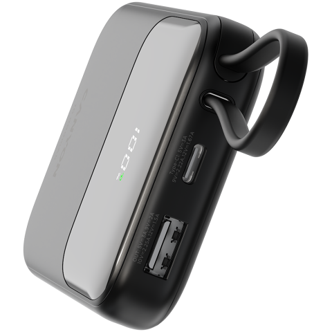 CANYON power bank OnPower 101 built-in cable 10000 mAh PD22.5W Black [5]