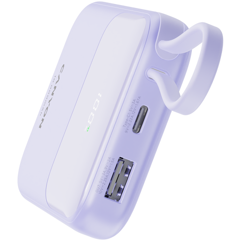 CANYON power bank OnPower 101 built-in cable 10000 mAh PD22.5W Purple [5]