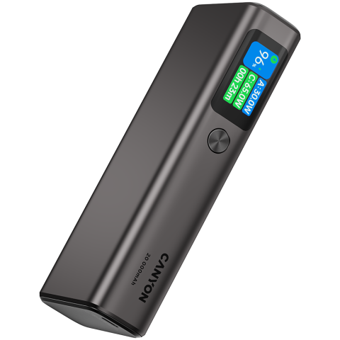 CANYON power bank OnPower 230 TFT 20000 mAh PD130W Dark Grey [3]
