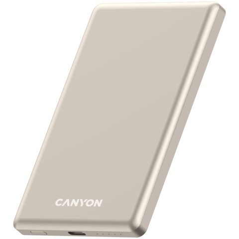 CANYON power bank OnPower 505 slim Magnetic 5000 mAh PD20W Beige [1]