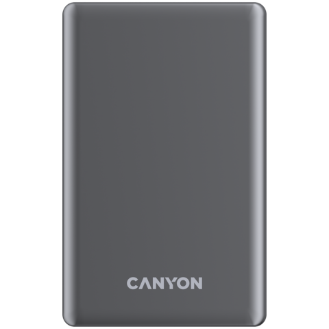 Electronice/Electrocasnice - CANYON power bank OnPower 510 slim Magnetic 10000 mAh PD20W Dark Grey