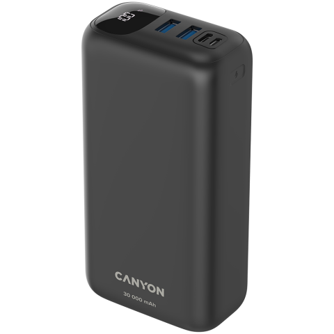CANYON power bank PB-301 LED 30000 mAh PD 20W QC 3.0 Black [2]