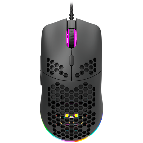 Jocuri si multimedia - CANYON Puncher GM-11, Gaming Mouse with 7 programmable buttons, Pixart 3519 optical sensor, 4 levels of DPI and up to 4200, 5 million times key life, 1.65m Ultraweave cable, UPE feet and colorful RGB 