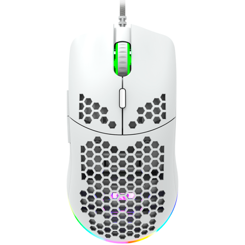 Jocuri si multimedia - CANYON Puncher GM-11, Gaming Mouse with 7 programmable buttons, Pixart 3519 optical sensor, 4 levels of DPI and up to 4200, 5 million times key life, 1.65m Ultraweave cable, UPE feet and colorful RGB 