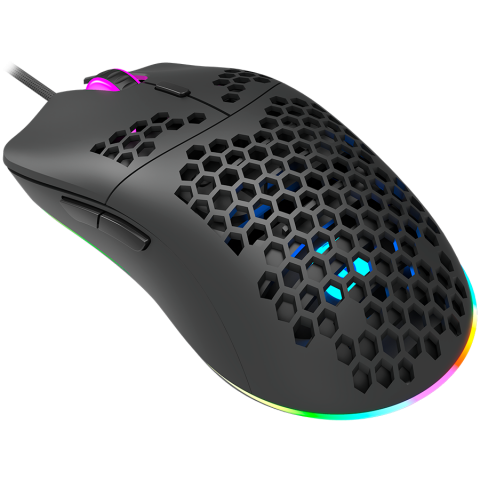 CANYON Puncher GM-11, Gaming Mouse with 7 programmable buttons, Pixart 3519 optical sensor, 4 levels of DPI and up to 4200, 5 million times key life, 1.65m Ultraweave cable, UPE feet and colorful RGB  [1]