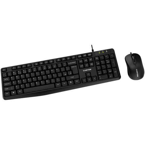 CANYON SET-1 EN Keyboard+Mouse Wired Black [1]