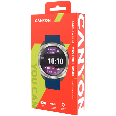 CANYON smart watch Maveric SW-83 GPS Silver Blue [6]