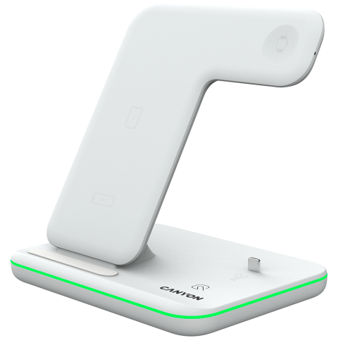 CANYON wireless charger WS-302 15W 3in1 White [2]