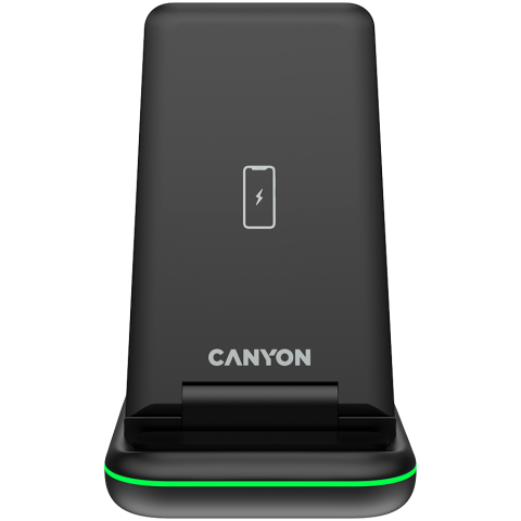 Electronice/Electrocasnice - CANYON wireless charger WS-304 15W 3in1 Black