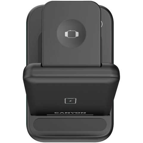 CANYON wireless charger WS-304 15W 3in1 Black [2]