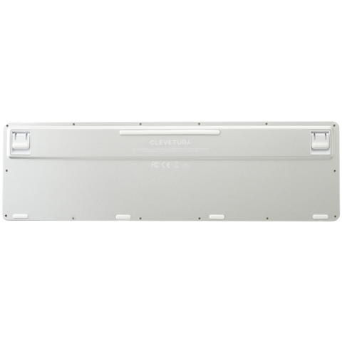 CLEVETURA CLVX 1 Touch-On-Keys AI Wireless Keyboard, ANSI US Mac layout, Scissor Switches, Aluminum Chassis, Interactive RGB, Mac/iPad/AppleTV/PC support [5]