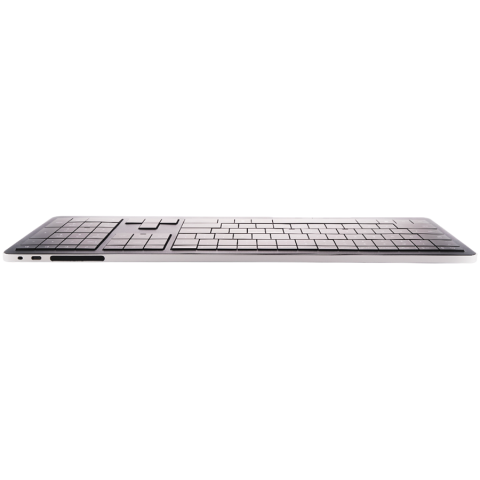 CLEVETURA CLVX 1 Touch-On-Keys AI Wireless Keyboard, ANSI US Windows Layout, Scissor Switches, Aluminum Chassis, Interactive RGB, Windows/Linux/MacOS support [3]