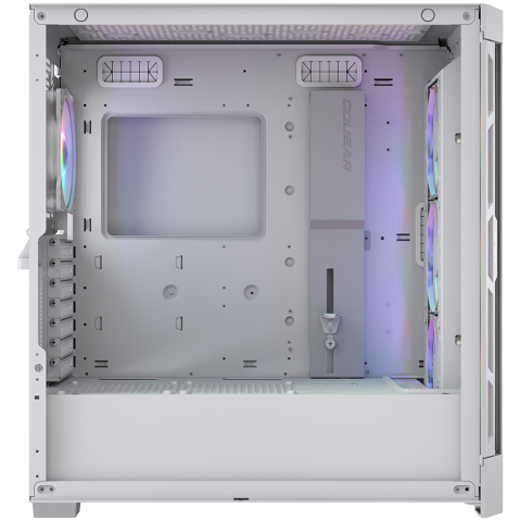 COUGAR AIRFACE PRO RGB PC Case, Mid Tower, White [3]