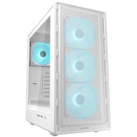 COUGAR AIRFACE PURE PRO PC Case, Mid Tower, White [1]